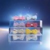The plush bow hair band is available in multiple colors, including pink, blue, purple, red, white and yellow, creating a sweet and girlish style Application Scenario